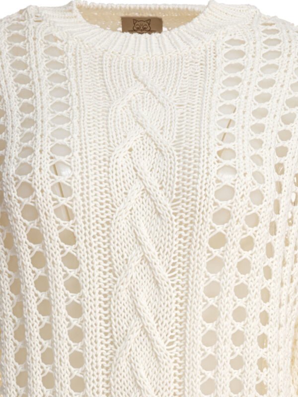 "Rakkì" pull femme blanc en coton – Image 3