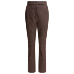 "Max Mara" pantalon effet denim marron en coton pour femme