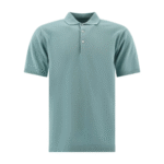 "Beams Plus" Polo homme bleu clair en coton coupe regular