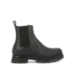 "Alexander McQueen" bottines homme noires en cuir