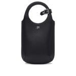 "Courrèges" sac à main femme noir en cuir