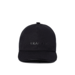 "Ferragamo" casquette homme noire en coton
