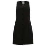 "Ganni" robe noire polyester coupe regular femme