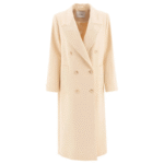 "IVY OAK" manteau Clemence femme beige en laine vierge coupe regular
