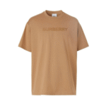 "Burberry" t-shirt homme marron à logo imprimé en coton