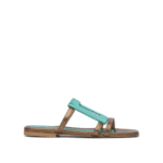 "Elina Linardaki" Sandales bleu clair en cuir pour femme