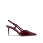 "Sergio Levantesi" Chaussures à talons bordeaux en cuir pour femme