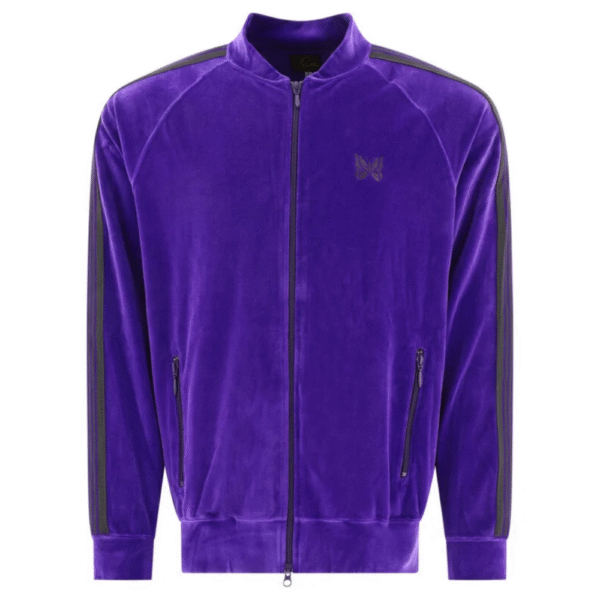 "Needles" Sweatshirt homme violet en coton coupe regular – Image 1