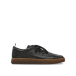 "Officine Creative" Sneakers homme noires en cuir coupe standard