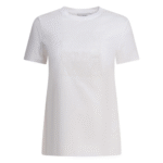 "Max Mara" T-shirt femme blanc en coton coupe regular
