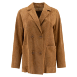 "Salvatore Santoro" Veste femme beige en cuir coupe standard