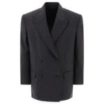 "Givenchy" Veste femme noire en laine coupe oversize