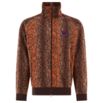 "Needles" Veste zippée homme marron en polyester coupe regular