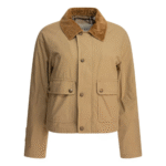 "Burberry" Veste courte femme beige en coton coupe regular