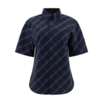 "Burberry" Chemise femme bleu en coton coupe standard