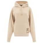 "Burberry" Sweatshirt femme beige en coton coupe standard