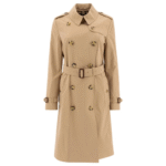 "Burberry" Trench femme beige en coton coupe standard