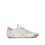 "Philippe Model Paris" Sneakers femme blanches en cuir style urbain