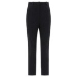 "Alexander McQueen" Pantalon femme noir en viscose coupe regular