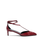 "Khaite" escarpins femme rouges en cuir talon 45 mm