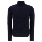 "Rakkì" pull homme bleu en laine mérinos
