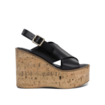 "Paloma Barceló" sandales femme noires en cuir