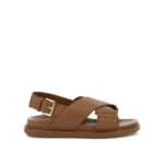"Marni" sandales femme marron Fussbett en cuir
