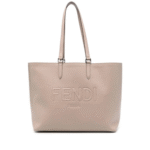"Fendi" sac à main femme beige en cuir