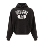 "Stüssy" hoodie homme noir Relaxed 80 en coton mélangé