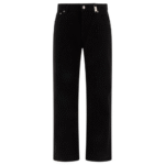 "Alexander McQueen" pantalon homme noir en coton