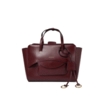 "Hidesins" sac à main femme bordeaux en cuir