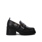 "Ganni" mocassins femme noirs à plateforme et boucle en polyester recyclé