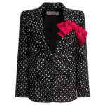 "Valentino" blazer femme noir en viscose
