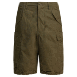 "Beams Plus" short cargo homme vert en coton coupe regular
