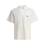 "Needles" polo homme blanc en polyester coupe regular