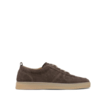 "Henderson Baracco" sneakers homme marron en suède et semelle en caoutchouc
