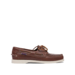 "Sebago" mocassins femme marron en cuir et semelle en caoutchouc