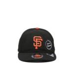 "©SAINT M××××××" casquette noire en coton pour homme style streetwear