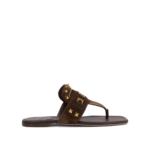 "Valentino Garavani" sandales femme marron en cuir Plaster Caster