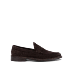 "Tricker's" mocassins homme marron en suède