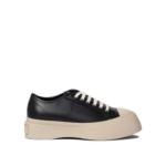 "Marni" sneakers femme noires en cuir Pablo
