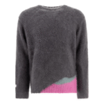 "Undercover" pull homme gris en mohair