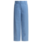 "Max Mara S" pantalon femme bleu clair en lin
