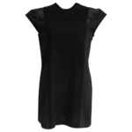 "Sacai" robe femme noire sans manches en jersey de coton
