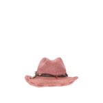 "The Hat Gang" chapeau femme rose en papier tressé
