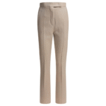 "Max Mara" pantalon femme beige droit en laine, mohair et soie