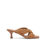 "Casadei" sandales femme marron à talons moyens en polyuréthane