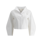 "Givenchy" chemise femme blanche cropped en popeline de coton