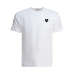 "Comme Des Garçons Play" t-shirt homme blanc avec logo cœur