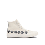 "Comme Des Garçons Play" sneakers homme blanches en coton